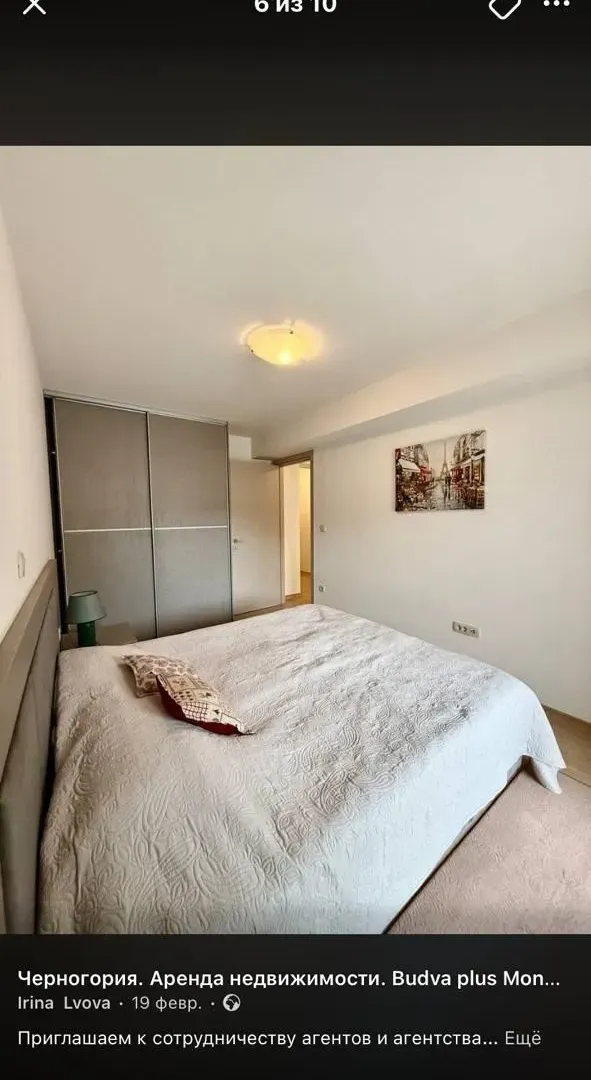 Rent, one bedroom apartment, 48m², Centar, Budva
