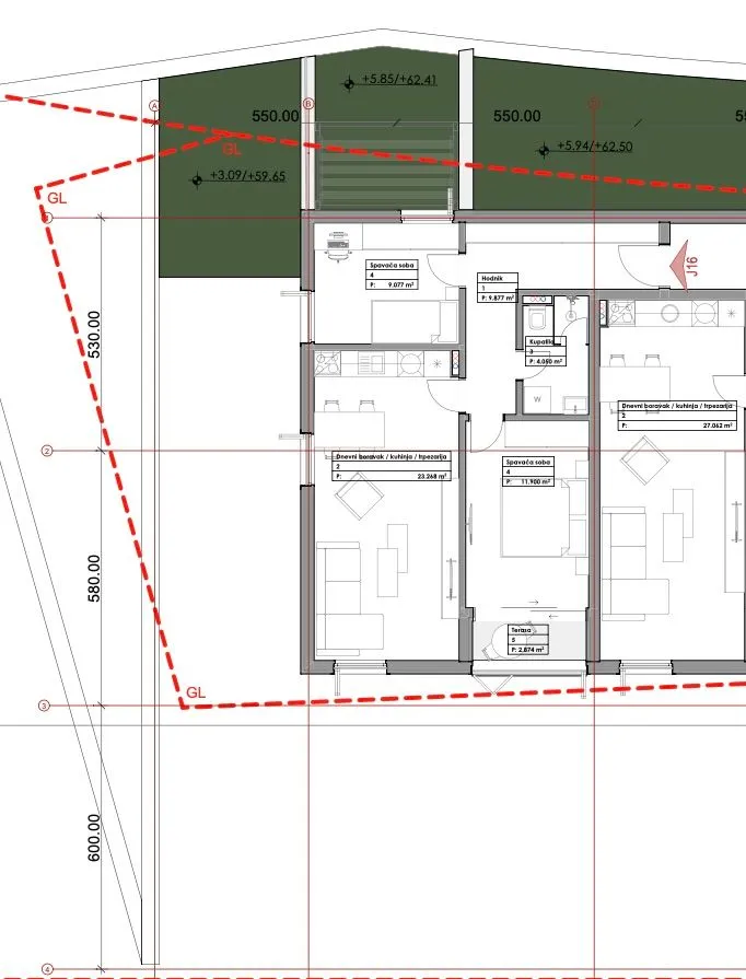 Sale, apartment, 61m², Budva, Crna Gora