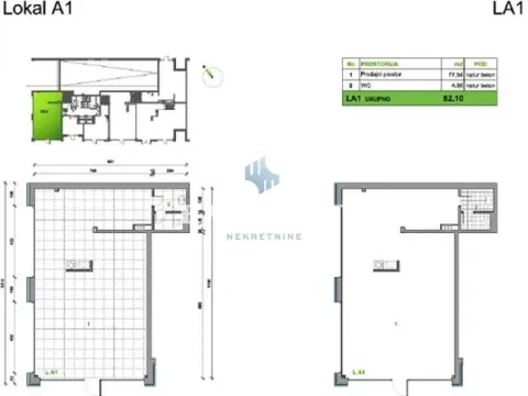Izdavanje, poslovni prostor, 82m², Novi Beograd Blok 65, Novi Beograd Sve Podlokacije - image 2