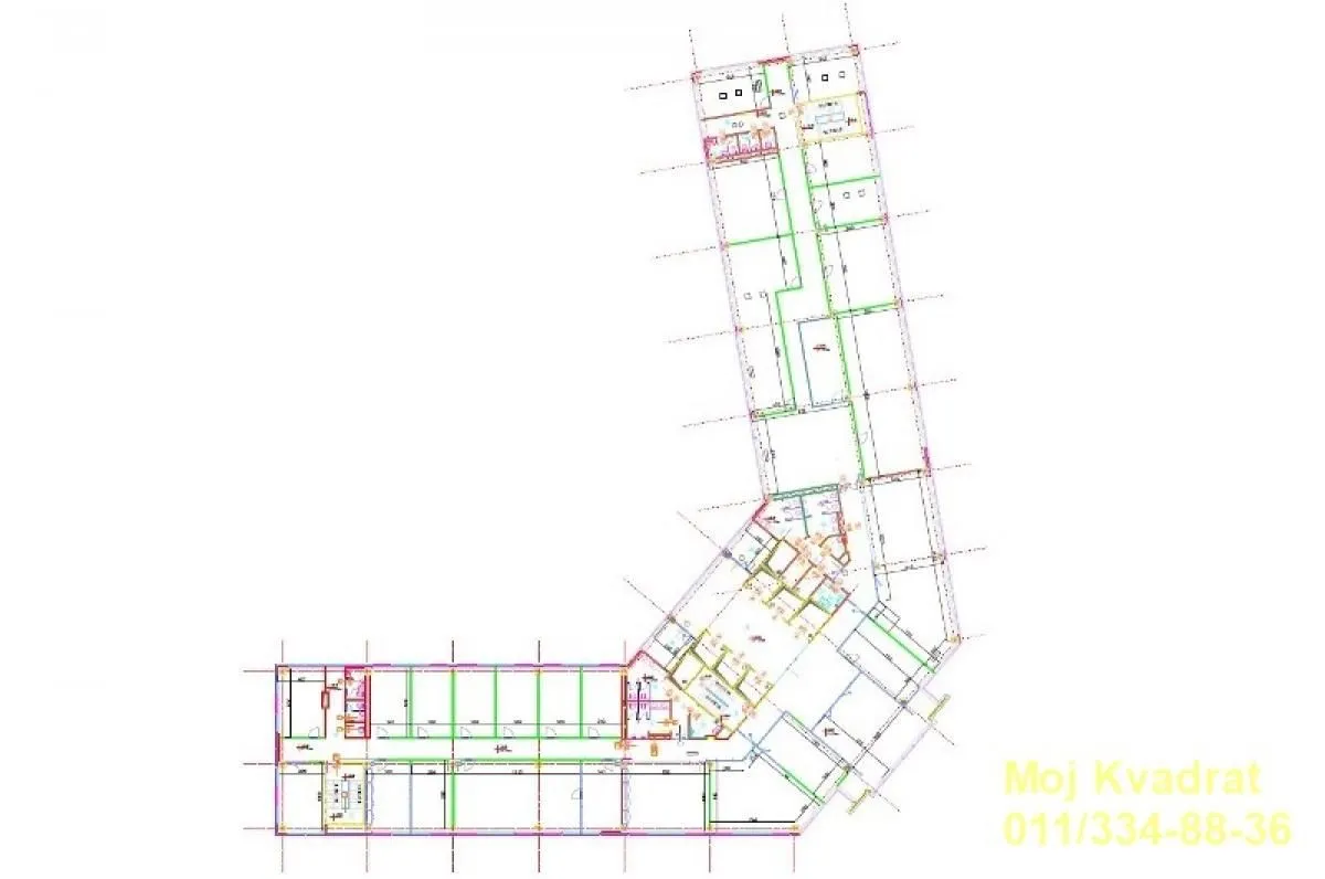 Rent, office space, 838m², Novi Beograd Blok 67, Novi Beograd Sve Podlokacije