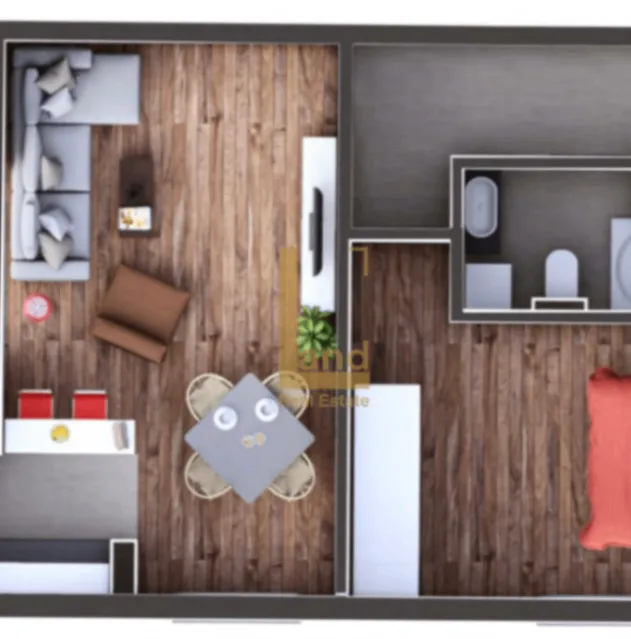 Prodaja, jednosoban stan, 46m², Momišići, Podgorica