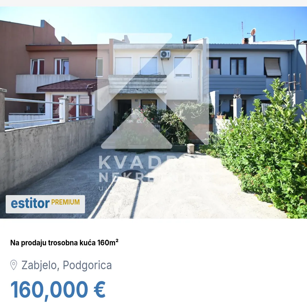 Sale, house, 160m², Zabjelo, Podgorica