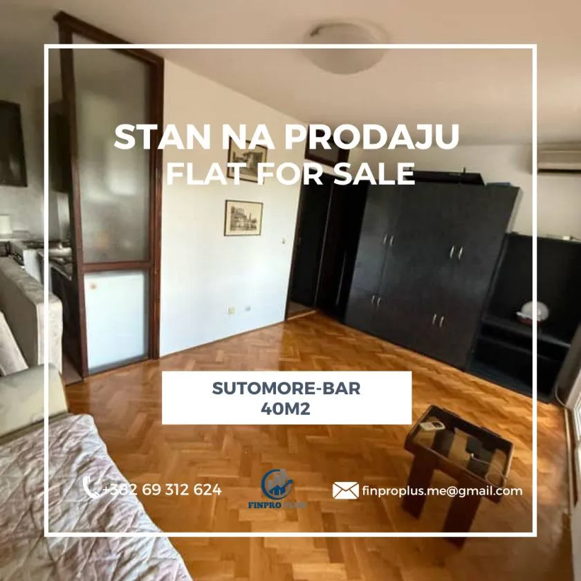 Sale, apartment, 40m², Sutomore, Bar