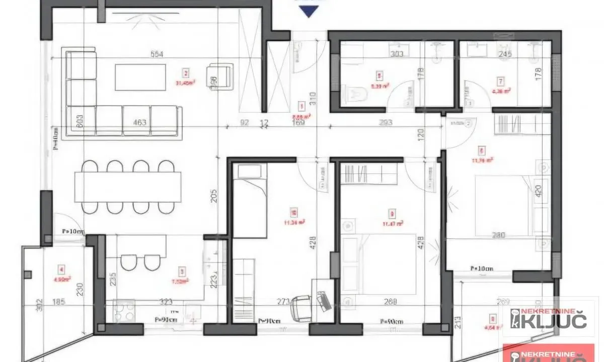 Sale, four bedroom apartment, 99m², Sremska Kamenica, Petrovaradin