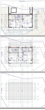 Arhitektonski nacrt i tlocrt etaža objekta sa dimenzijama. - image 8
