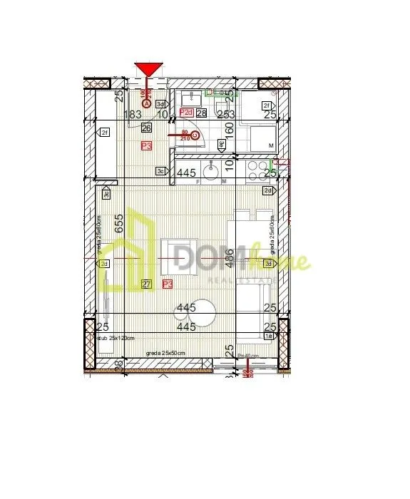 Sale, studio apartment, 27m², Donja Gorica, Podgorica