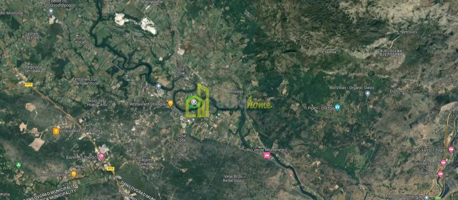 Prodaja, plac, 907m², Spuž, Danilovgrad