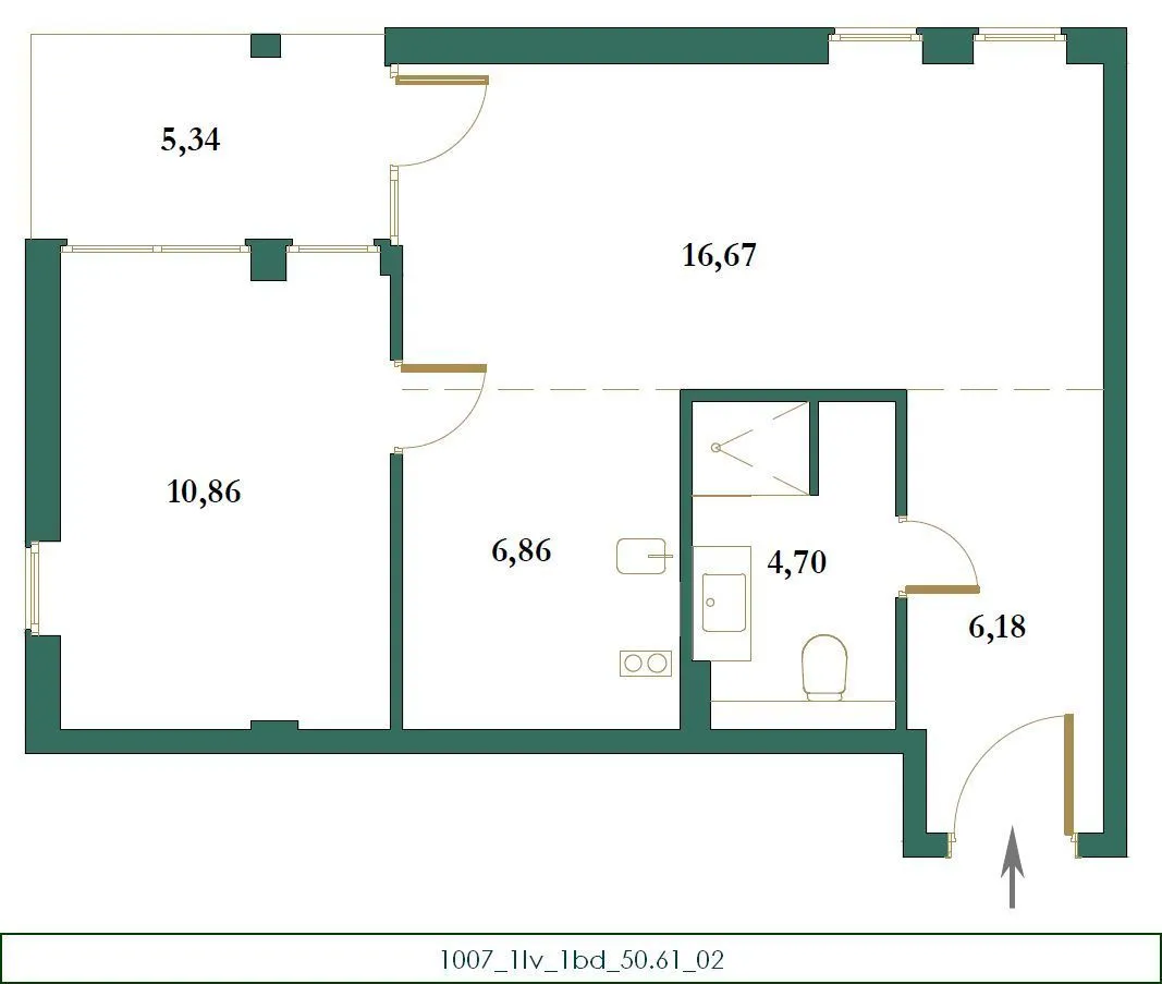 Sale, two bedroom apartment, 73m², Kolašin, Crna Gora