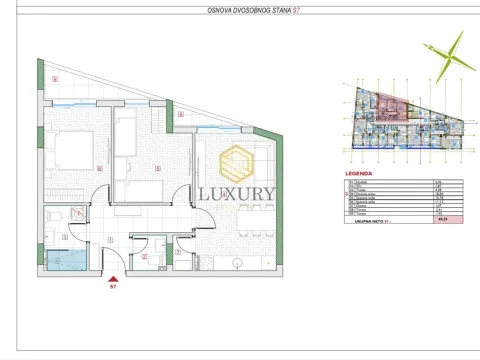Prodaja, dvosoban stan, 60m², Zabjelo, Podgorica - image 2