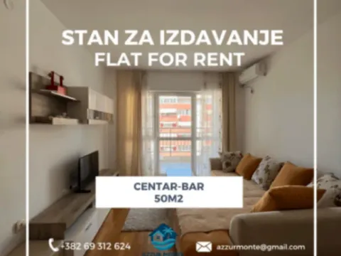 Rent, one bedroom apartment, 50m², Centar, Bar - image 1