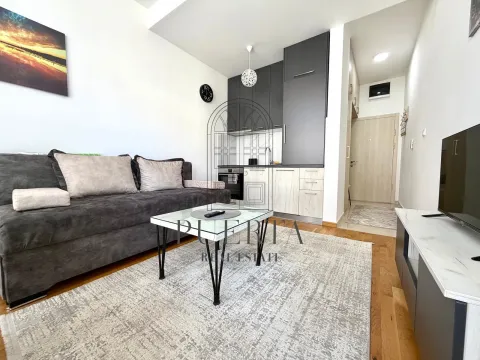 Living room connected with kitchen in a modern apartment. - image 2