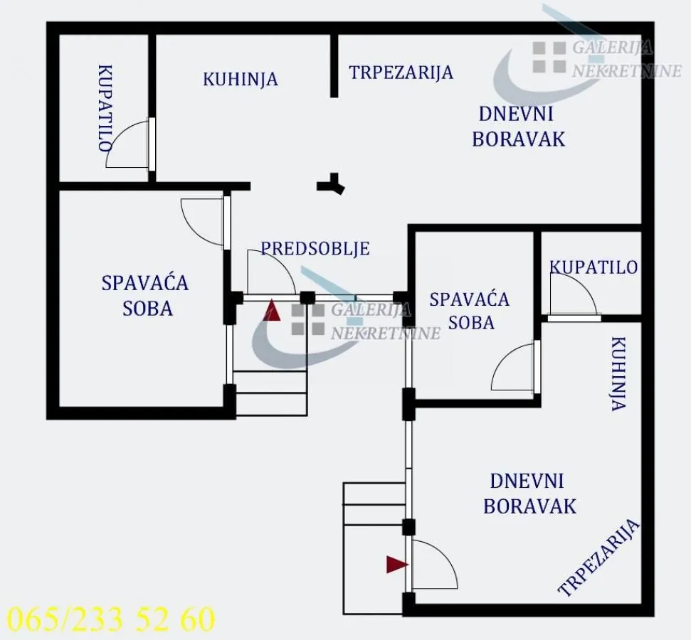 Sale, three bedroom apartment, 70m², Gundulićev Venac, Beograd