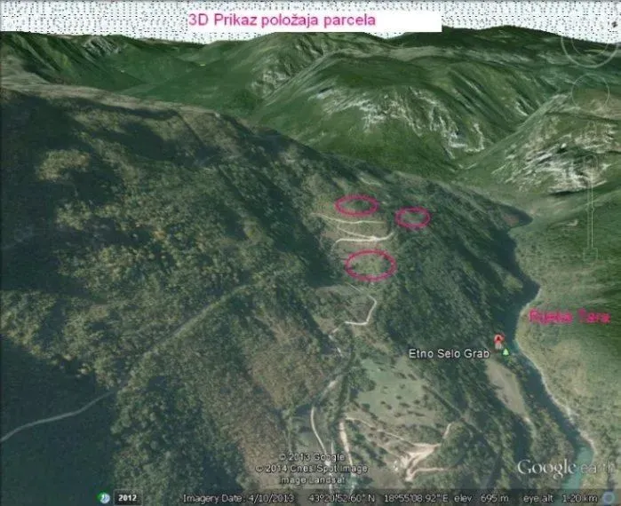 Prodaja, plac, 76561m², Plužine, Crna Gora