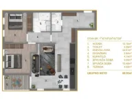 Prodaja, dvosoban stan, 69m², Čeluga, Bar - image 1