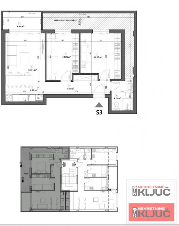 Prodaja, dvosoban stan, 59m², Petrovaradin, Novi Sad