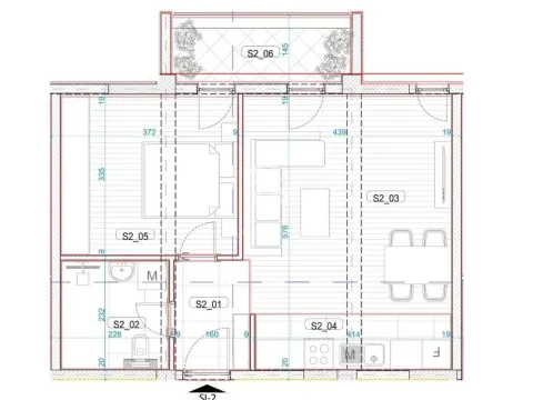 Sale, one bedroom apartment, 51m², Momišići, Podgorica - image 6