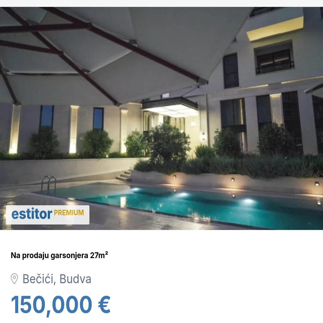 Prodaja, garsonjera, 27m², Bečići, Budva