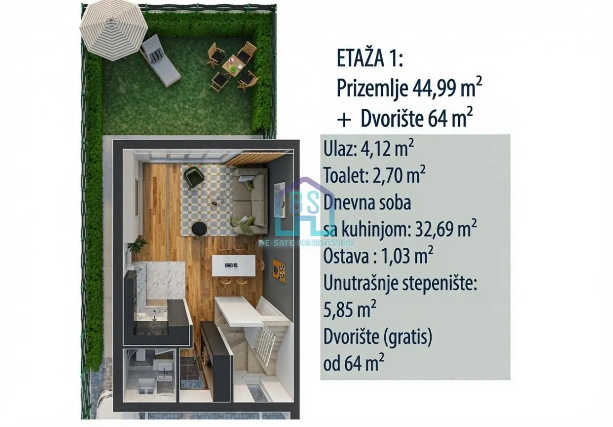 Sale, four bedroom apartment, 96m², Veternik, Novi Sad Sve Podlokacije
