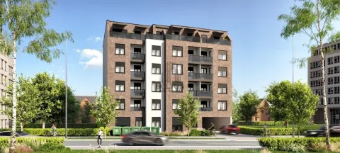 Spoljašnji izgled moderne stambene zgrade sa terasama i uređenim okruženjem. - image 9