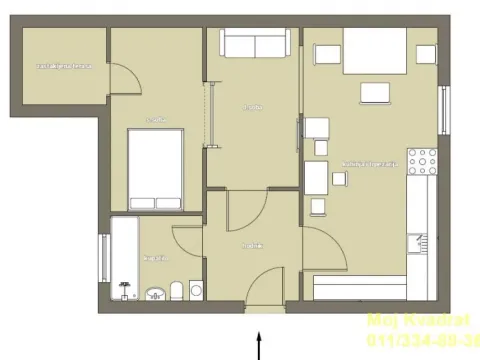 Sale, one bedroom apartment, 42m², Vukov Spomenik, Zvezdara Sve Podlokacije - image 13