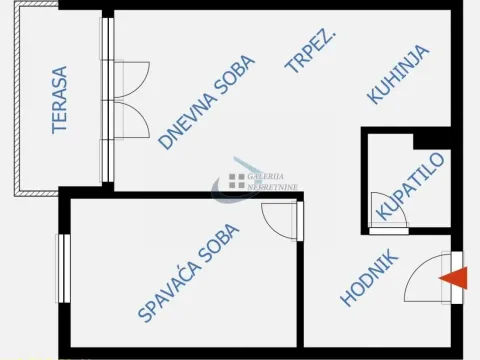 Sale, two bedroom apartment, 44m², Višnjička Banja, Palilula Sve Podlokacije - image 6