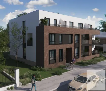Spoljašnji izgled moderne stambene zgrade sa terasama i uređenim dvorištem. - image 4