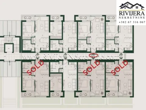 Prodaja, jednosoban stan, 45m², Mrčevac, Tivat - image 9