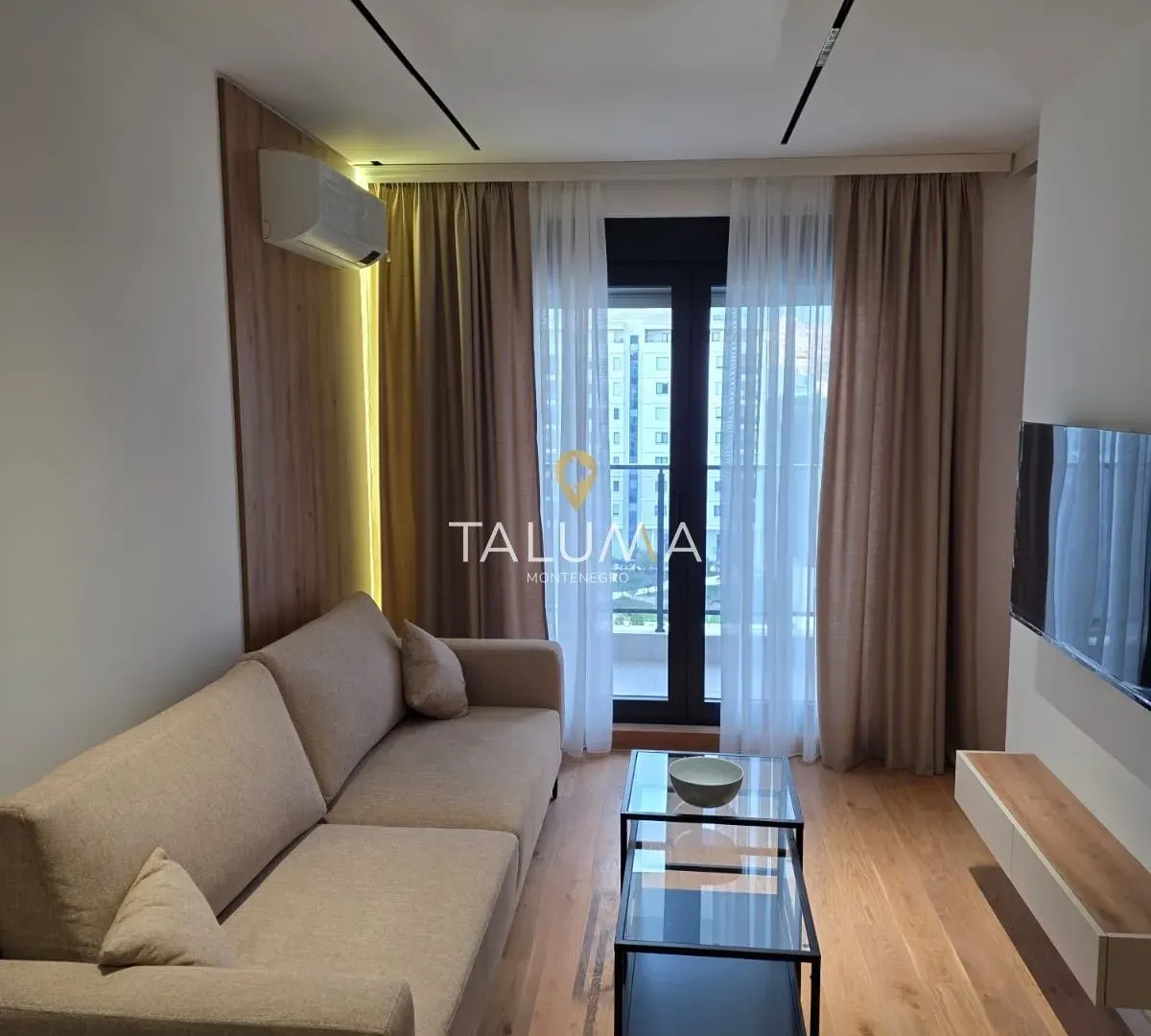 Rent, one bedroom apartment, 44m², Tološi, Podgorica