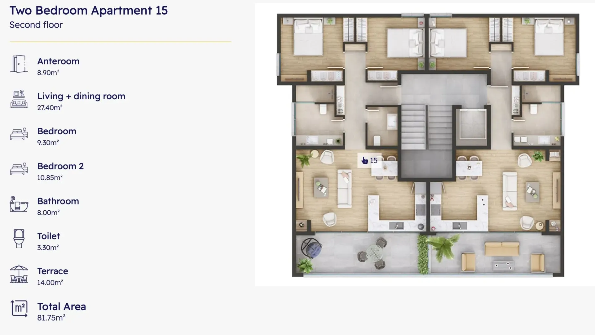 Sale, apartment, 81m², Ulcinj, Crna Gora