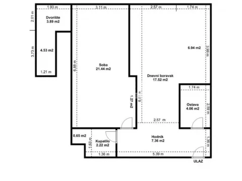 Prodaja, dvosoban stan, 65m², Stari Grad, Beograd - image 1