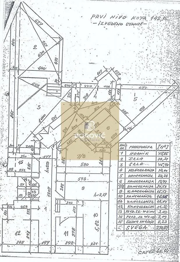 Sale, office space, 273m², Banovo Brdo, Beograd