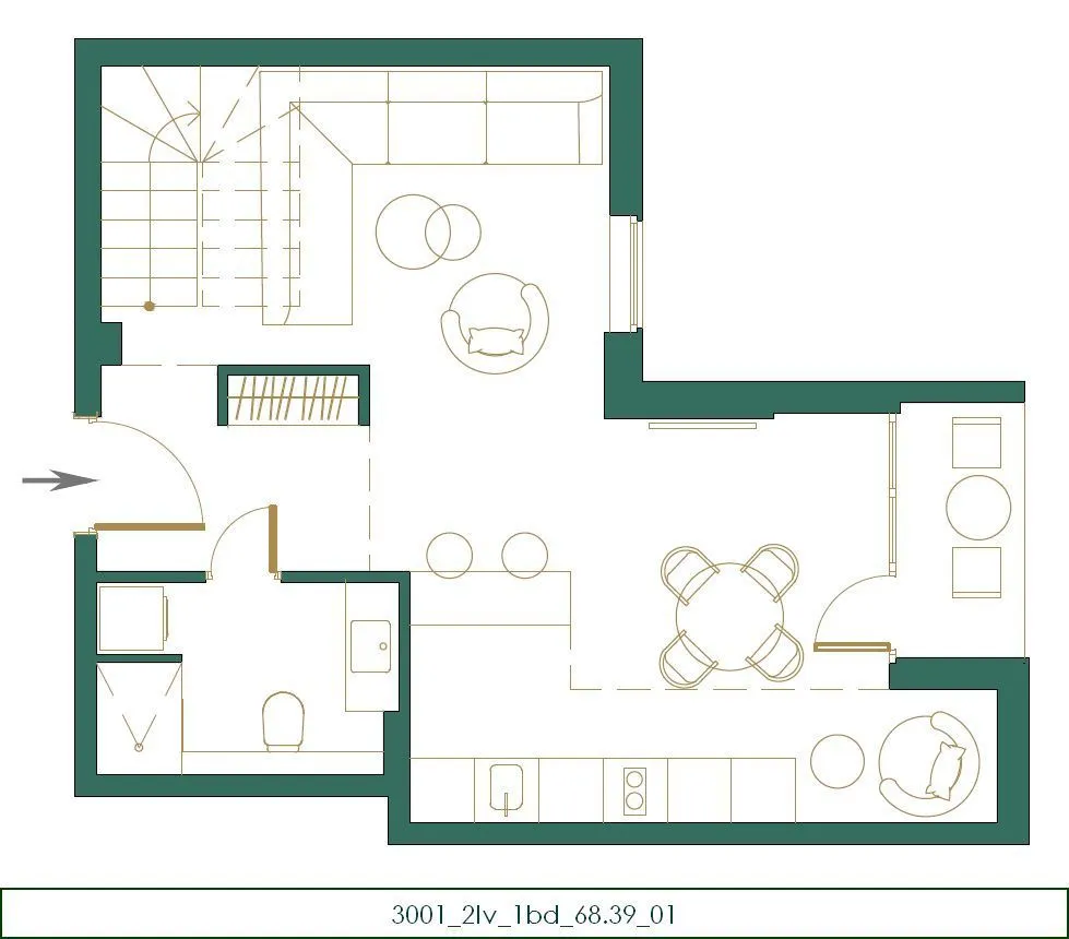 Sale, two bedroom apartment, 73m², Kolašin, Crna Gora