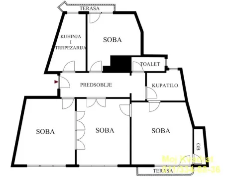Sale, four bedroom apartment, 120m², Andrićev Venac, Beograd - image 20
