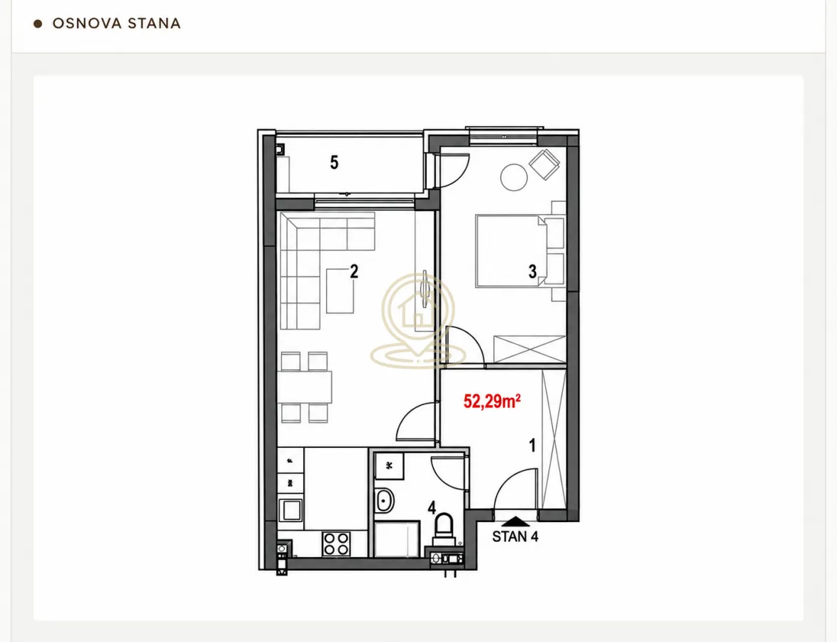 Prodaja, dvosoban stan, 52m², Tesla, Pančevo