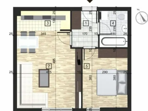 Prodaja, jednosoban stan, 46m², Stari Aerodrom, Podgorica - image 13