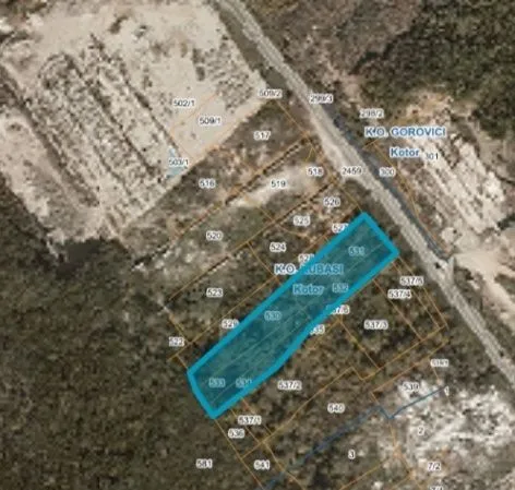 Prodaja, plac, 4300m², Kubasi, Kotor
