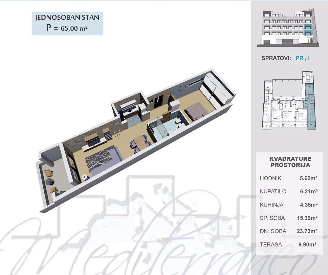 Sale, apartment, 65m², Ulcinj, Crna Gora
