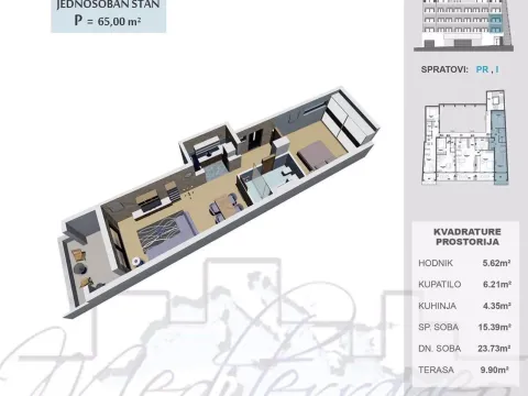 Sale, apartment, 65m², Ulcinj, Crna Gora - image 12