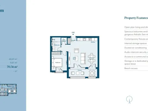 Prodaja, jednosoban stan, 70m², Tivat, Crna Gora - image 7