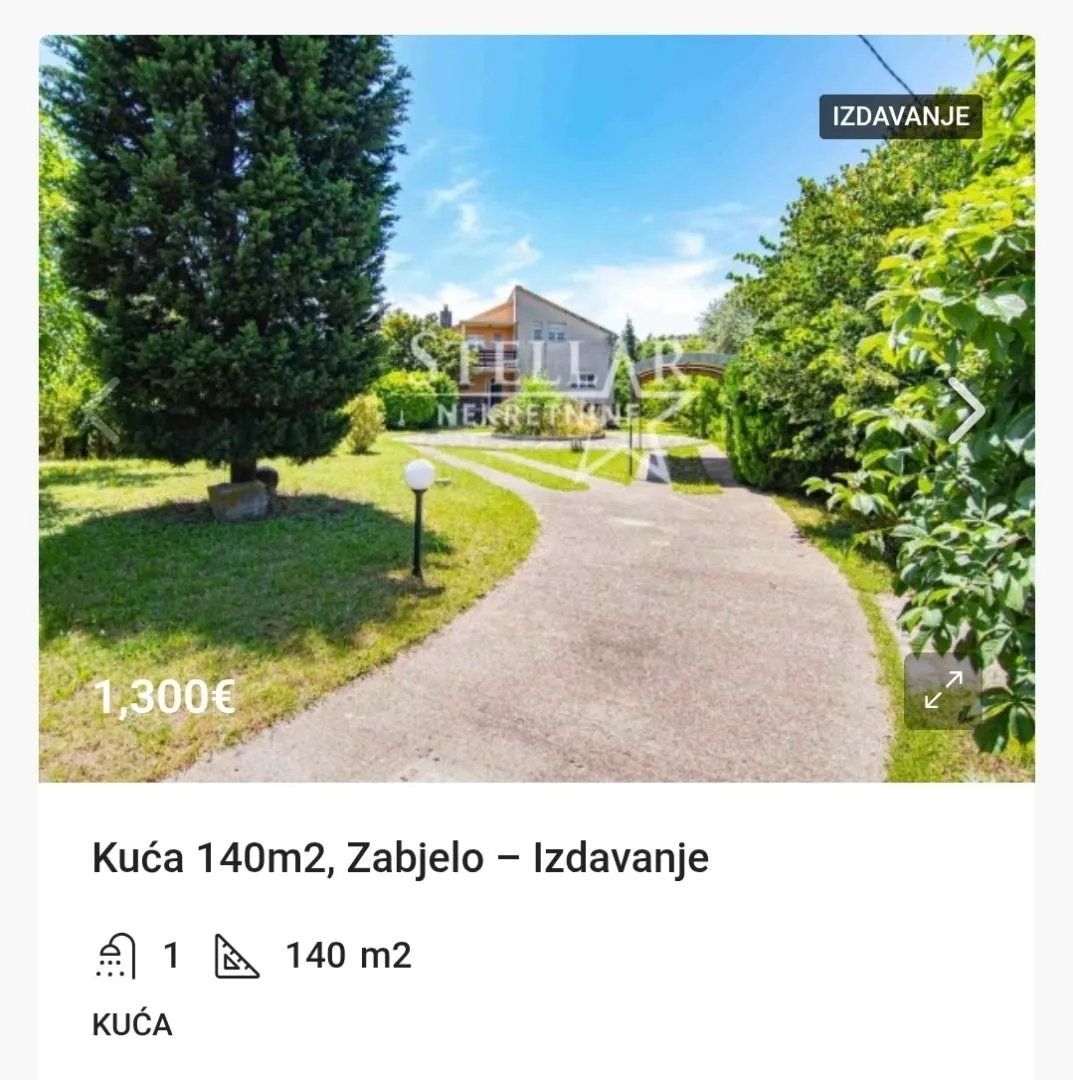 Izdavanje, kuća, 140m², Zabjelo, Podgorica