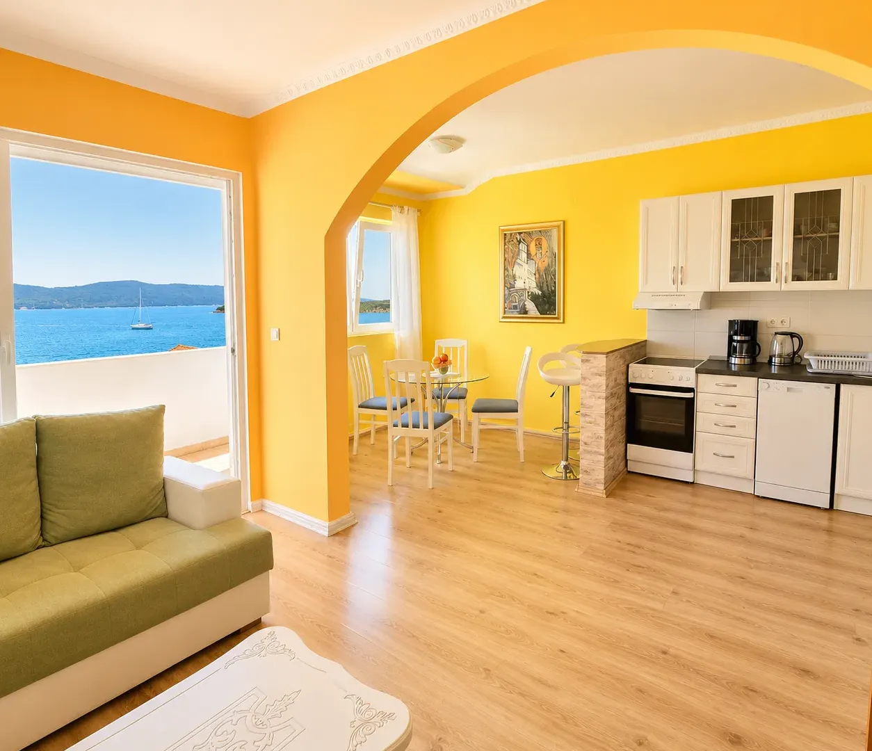 Rent, one bedroom apartment, 50m², Centar, Tivat