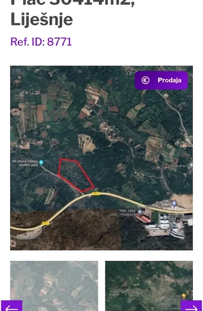 Prodaja, plac, 30414m², Lješanska Nahija, Podgorica
