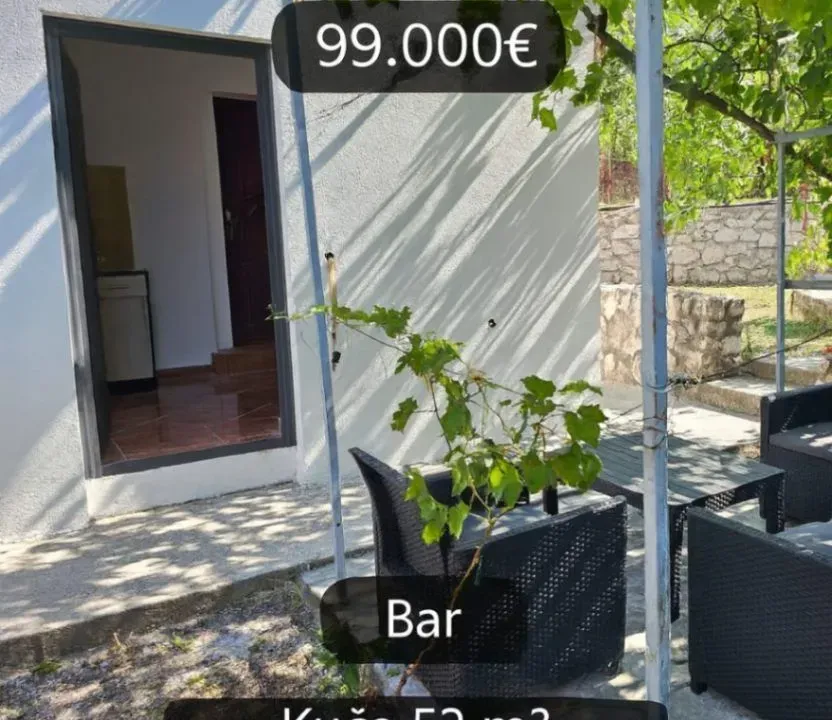 Sale, house, 52m², Šušanj, Bar