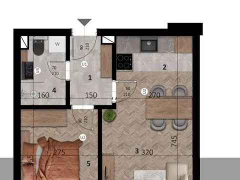 Prodaja, jednosoban stan, 44m², Bar, Crna Gora - image 3