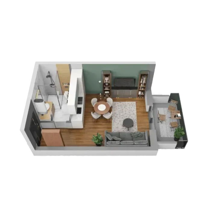 Sale, one bedroom apartment, 32m², Rudjinci, Vrnjačka Banja