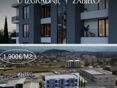 Prodaja, dvosoban stan, 61m², Zabjelo, Podgorica
