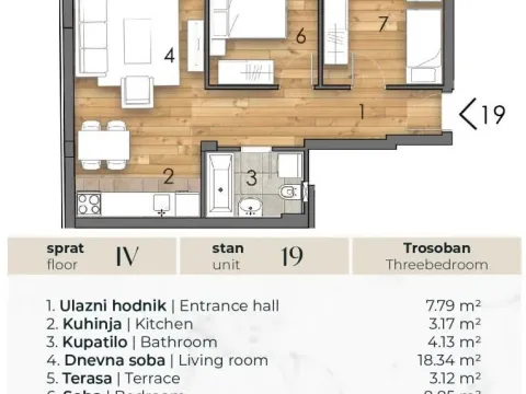Prodaja, trosoban stan, 57m², Detelinara, Novi Sad Sve Podlokacije - image 2