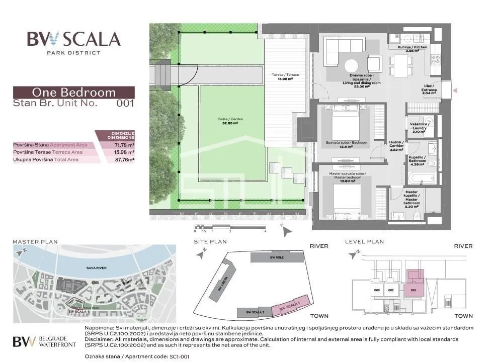 Sale, three bedroom apartment, 142m², Savski Venac, Beograd