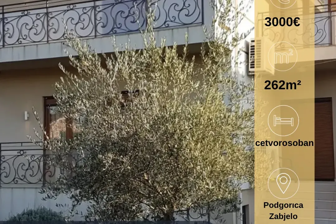 Rent, house, 262m², Zabjelo, Podgorica
