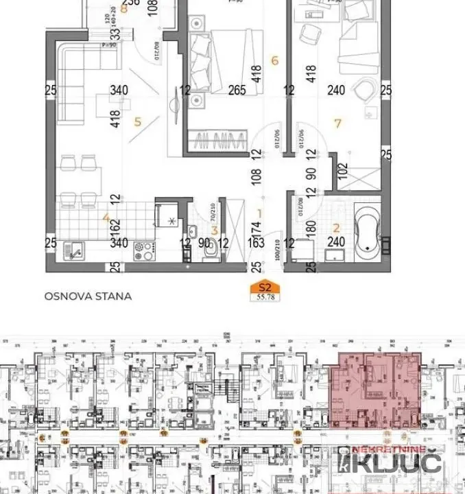 Prodaja, dvosoban stan, 58m², Bulevar patrijarha Pavla, Novi Sad Sve Podlokacije